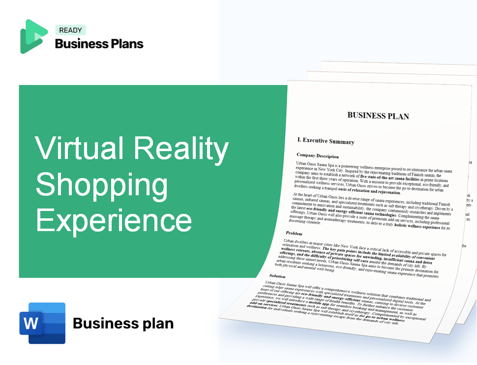 Virtual Reality Shopping Experience Business Plan