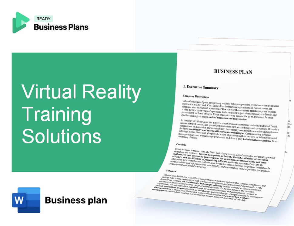 Virtual Reality Training Solutions Business Plan