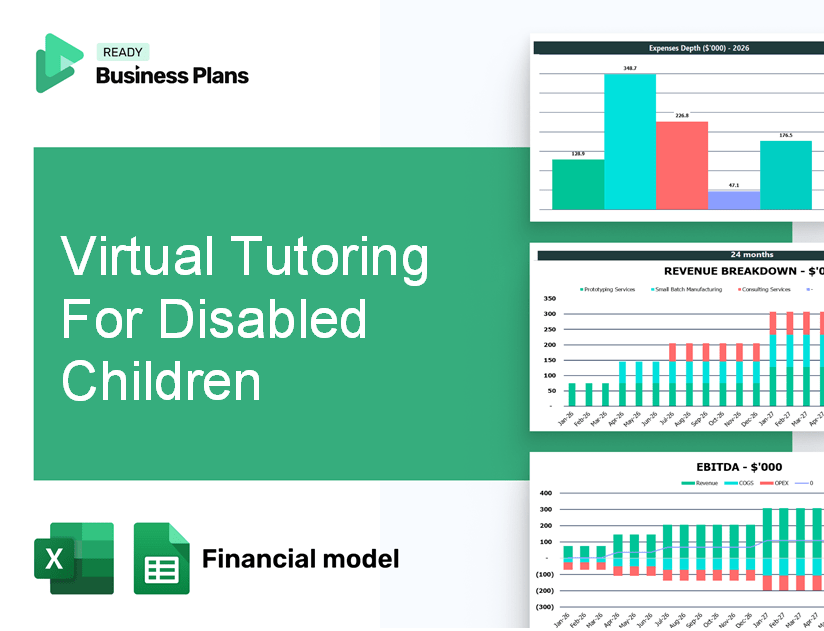 Virtual Tutoring For Disabled Children Financial Model