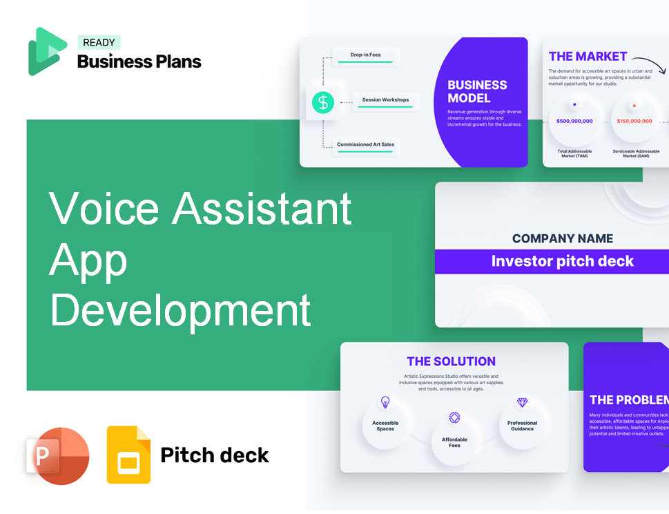 Voice Assistant App Development Pitch Deck