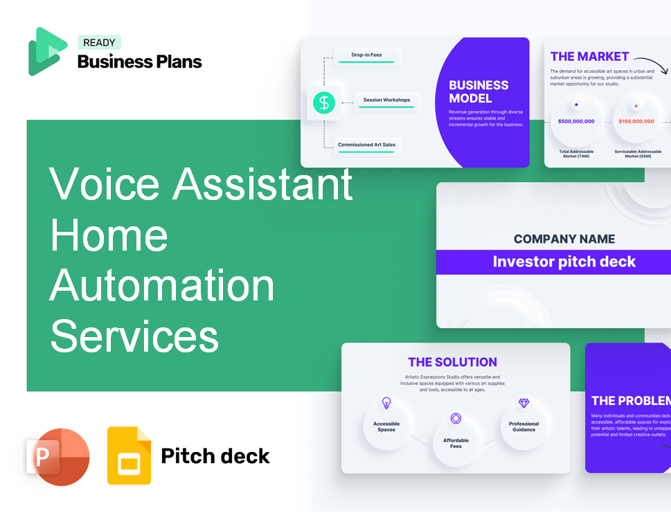 Voice Assistant Home Automation Services Pitch Deck