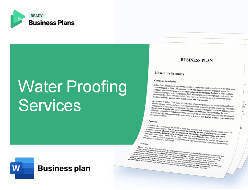 Water Proofing Services Business Plan