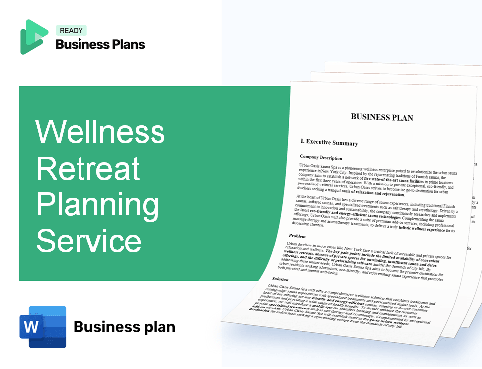 Wellness Retreat Planning Service Business Plan