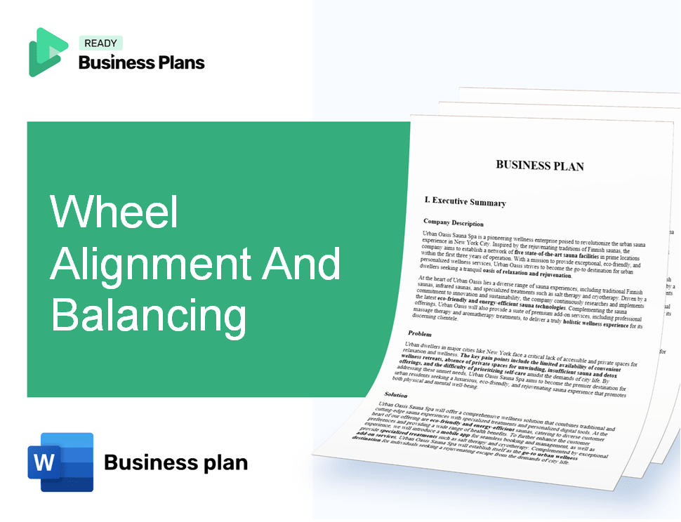 Wheel Alignment And Balancing Business Plan