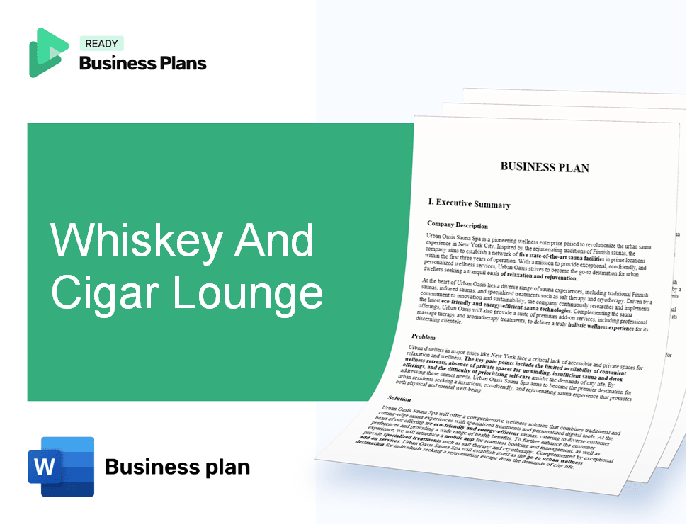 Whiskey And Cigar Lounge Business Plan