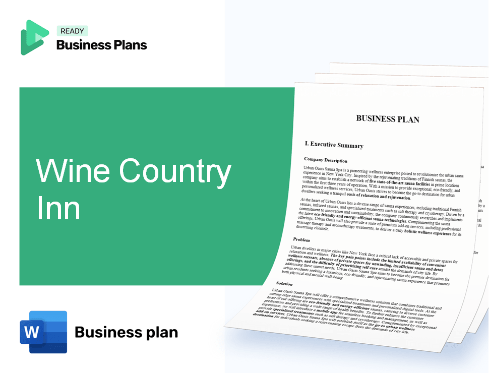 Wine Country Inn Business Plan
