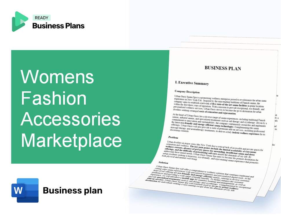 Womens Fashion Accessories Marketplace Business Plan