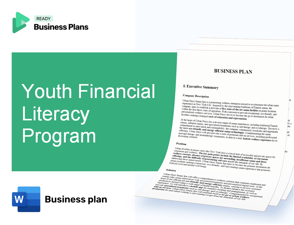 Youth Financial Literacy Program Business Plan