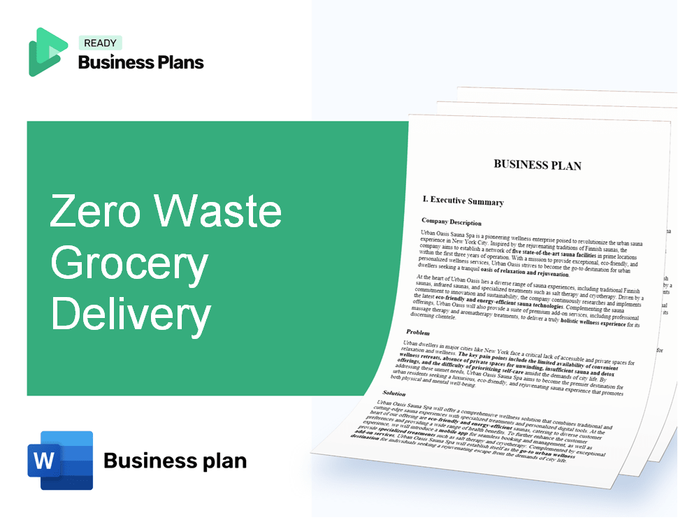 Zero Waste Grocery Delivery Business Plan